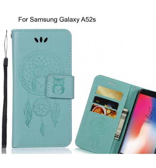 Samsung Galaxy A52s Case Embossed wallet case owl