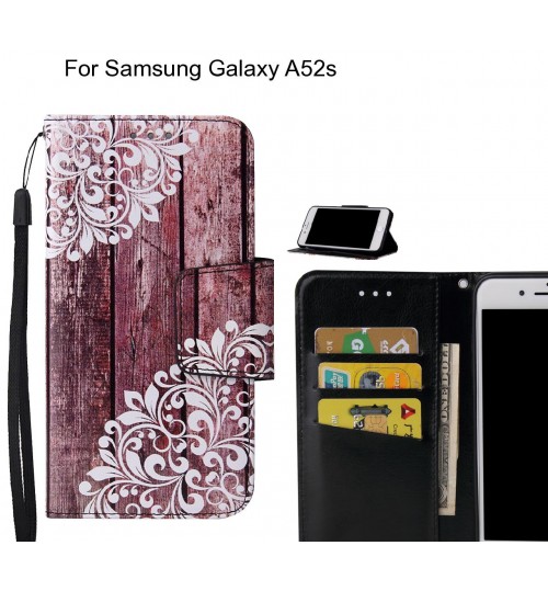 Samsung Galaxy A52s Case wallet fine leather case printed