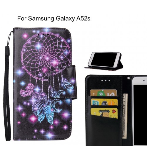 Samsung Galaxy A52s Case wallet fine leather case printed