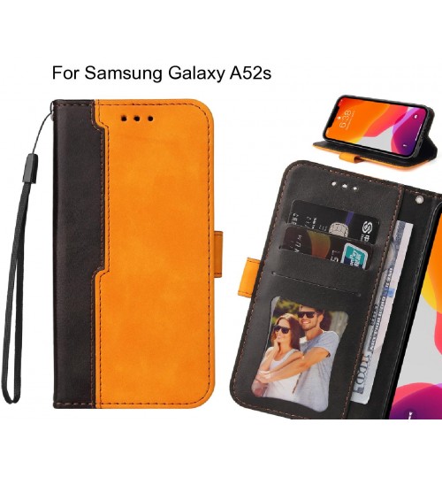 Samsung Galaxy A52s Case Wallet Denim Leather Case Cover