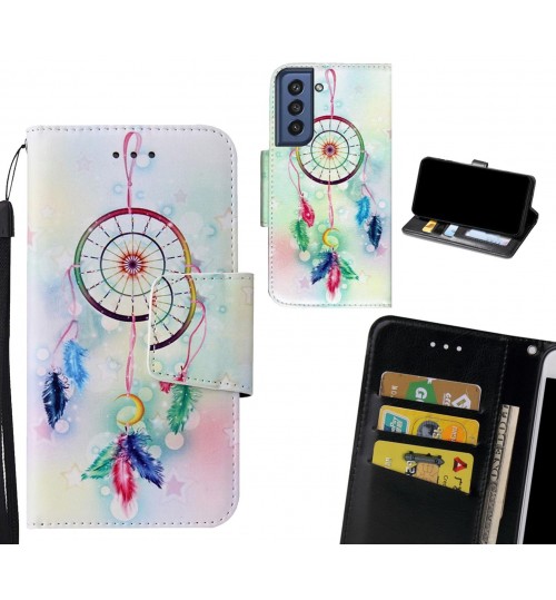 Samsung S21 FE 5G Case wallet fine leather case printed