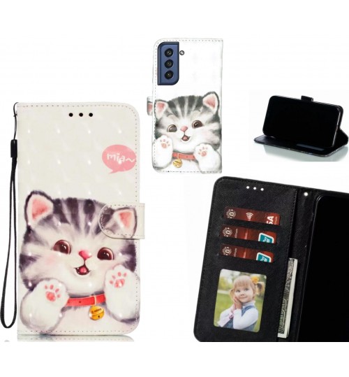 Samsung S21 FE 5G Case Leather Wallet Case 3D Pattern Printed