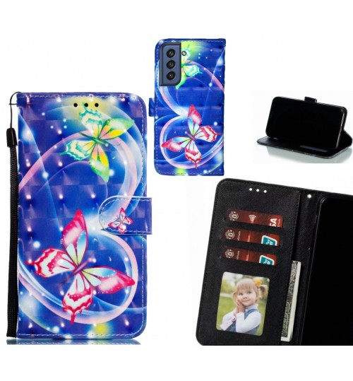 Samsung S21 FE 5G Case Leather Wallet Case 3D Pattern Printed