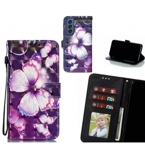 Samsung S21 FE 5G Case Leather Wallet Case 3D Pattern Printed