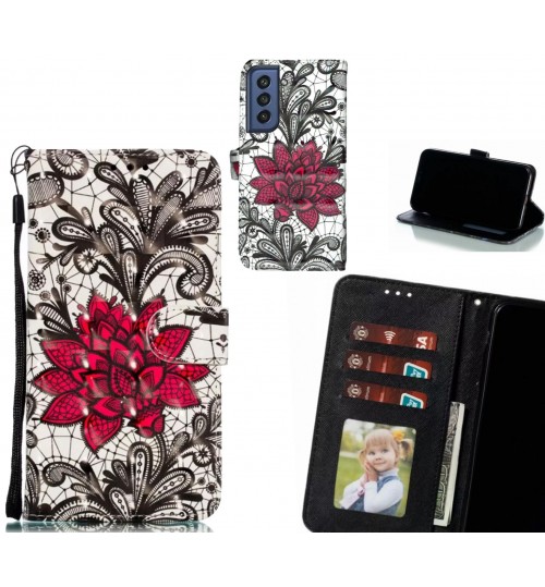 Samsung S21 FE 5G Case Leather Wallet Case 3D Pattern Printed