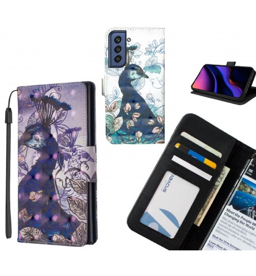 Samsung S21 FE 5G Case Leather Wallet Case 3D Pattern Printed