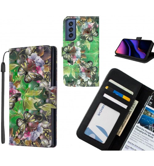 Samsung S21 FE 5G Case Leather Wallet Case 3D Pattern Printed