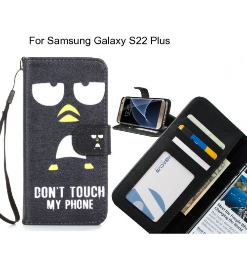 Samsung Galaxy S22 Plus case 3 card leather wallet case printed ID