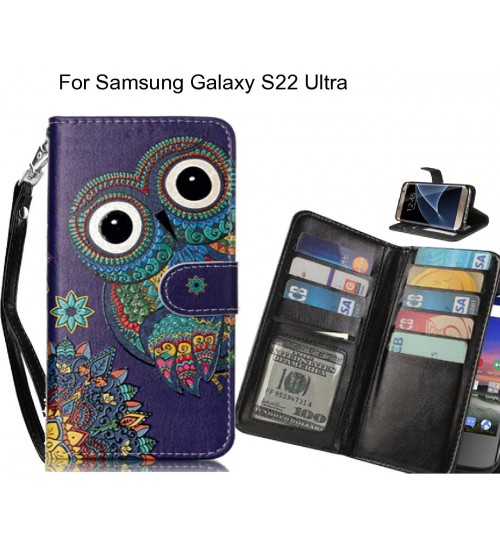 Samsung Galaxy S22 Ultra case Multifunction wallet leather case