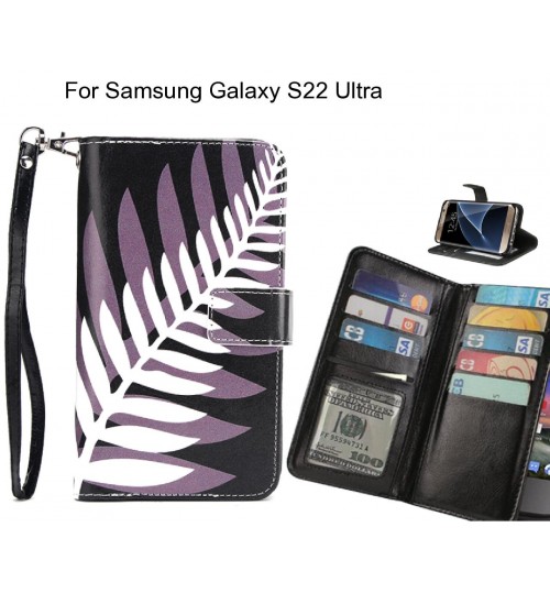 Samsung Galaxy S22 Ultra case Multifunction wallet leather case