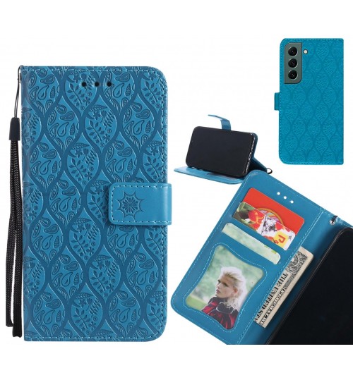 Samsung Galaxy S22 Case Leather Wallet Case embossed sunflower pattern