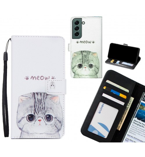 Samsung Galaxy S22 Plus case 3 card leather wallet case printed ID