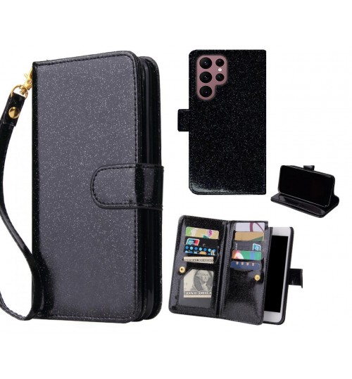 Samsung Galaxy S22 Ultra Case Glaring Multifunction Wallet Leather Case