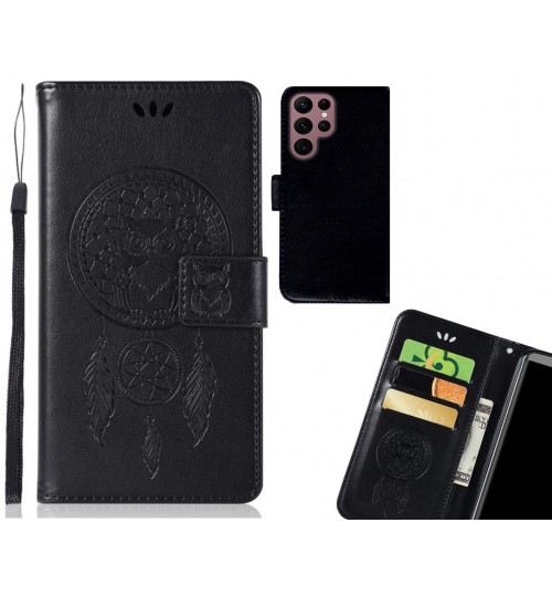 Samsung Galaxy S22 Ultra Case Embossed wallet case owl