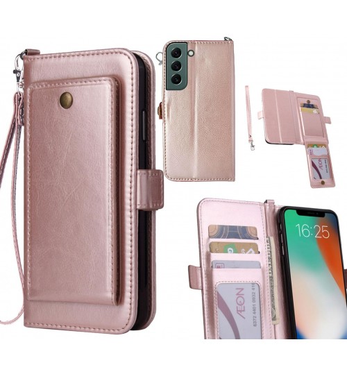 Samsung Galaxy S22 Plus Case Retro Leather Wallet Case