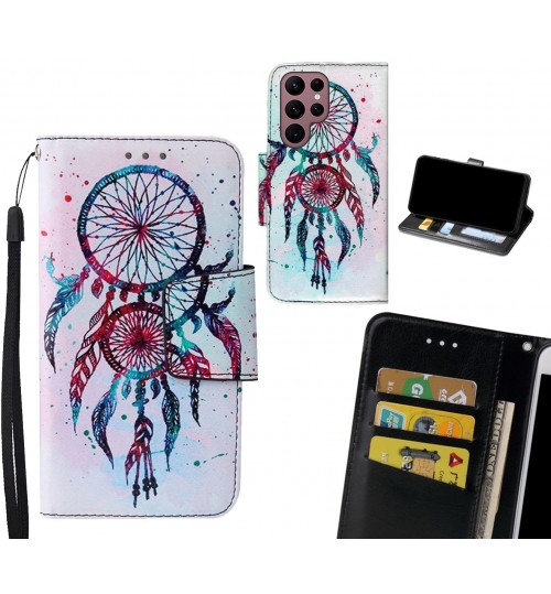 Samsung Galaxy S22 Ultra Case wallet fine leather case printed