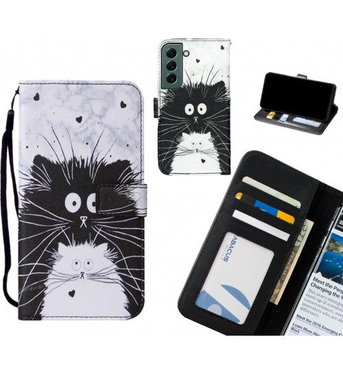 Samsung Galaxy S22 Plus case leather wallet case printed ID