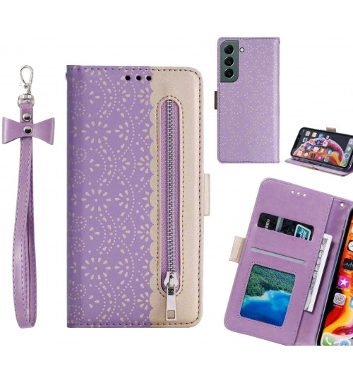 Samsung Galaxy S22 Case Multifunctional Wallet Case - Purple