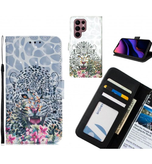 Samsung Galaxy S22 Ultra Case Leather Wallet Case 3D Pattern Printed