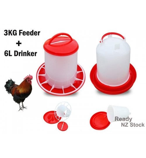 Chicken Feeder Chicken Drinker Set
