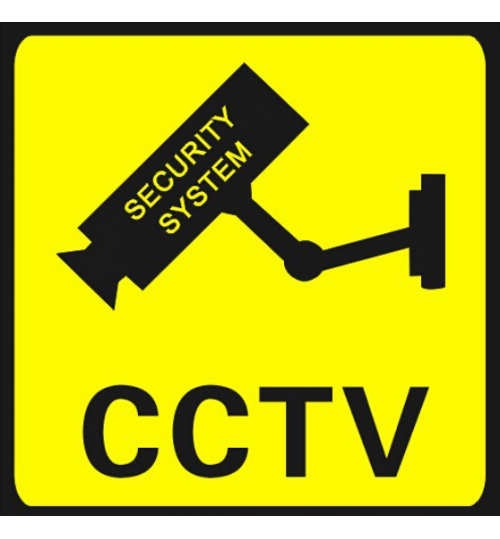 Warning CCTV  SURVEILLANCE CAMERA STICKER