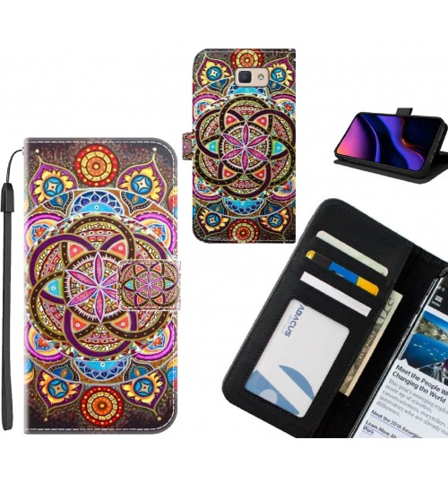 Galaxy J5 Prime case leather wallet case printed ID