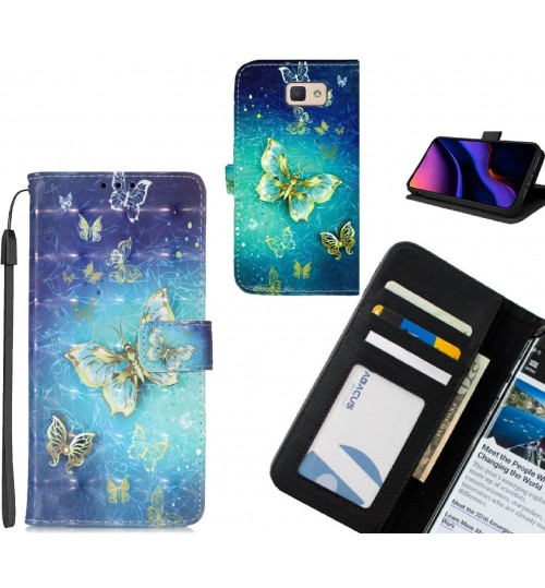 Galaxy J5 Prime case leather wallet case printed ID