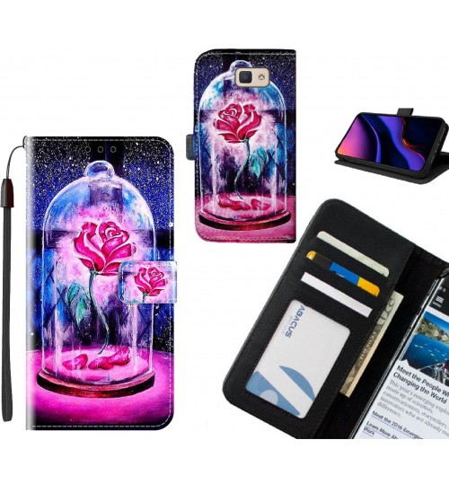 Galaxy J5 Prime case leather wallet case printed ID