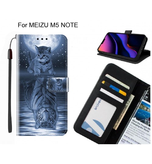 MEIZU M5 NOTE case leather wallet case printed ID