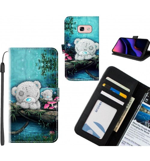 Galaxy A3 2017 case leather wallet case printed ID