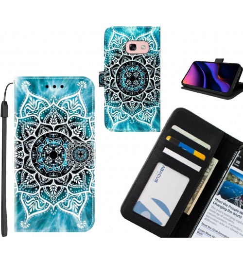 Galaxy A3 2017 case leather wallet case printed ID