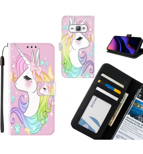 GALAXY J1 2016 case leather wallet case printed ID