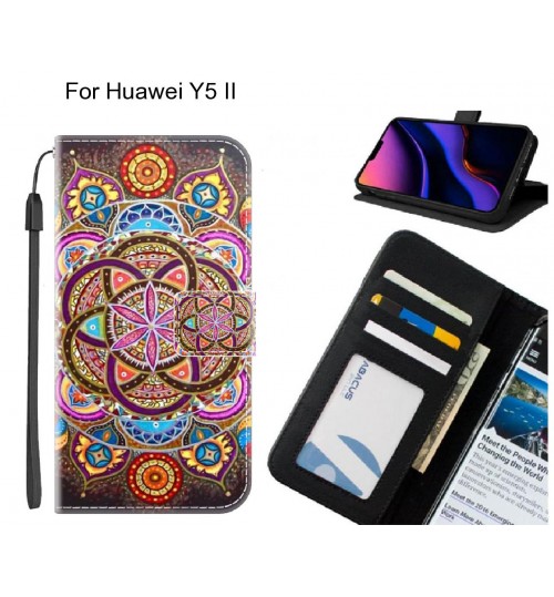 Huawei Y5 II case leather wallet case printed ID