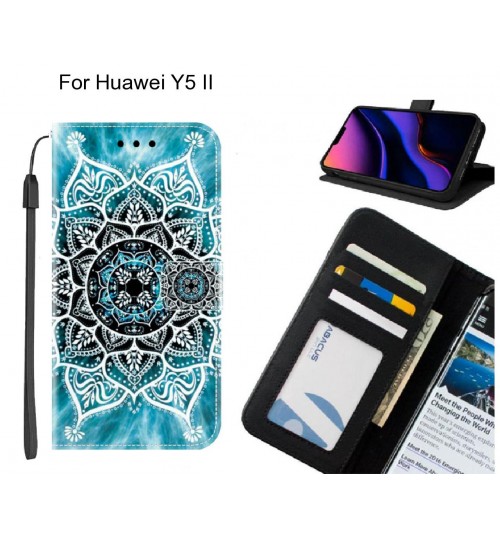 Huawei Y5 II case leather wallet case printed ID