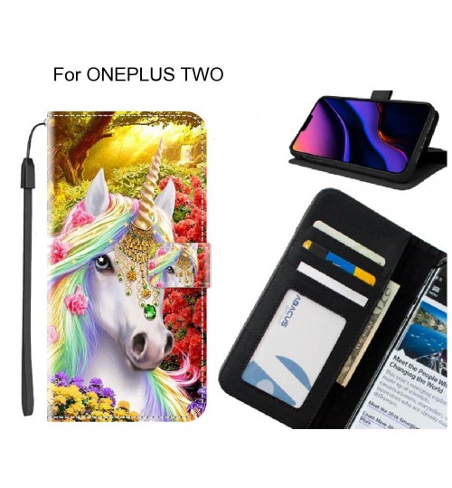 ONEPLUS TWO case leather wallet case printed ID