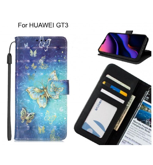 HUAWEI GT3 case leather wallet case printed ID