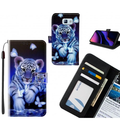 GALAXY A8 2016 case leather wallet case printed ID