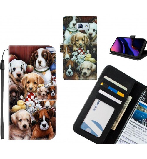 GALAXY A8 2016 case leather wallet case printed ID