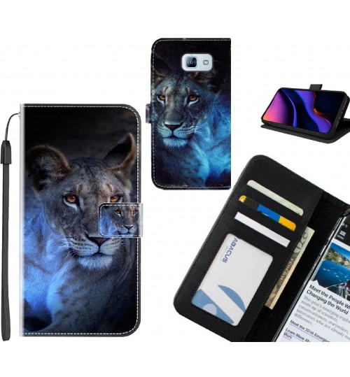 GALAXY A8 2016 case leather wallet case printed ID