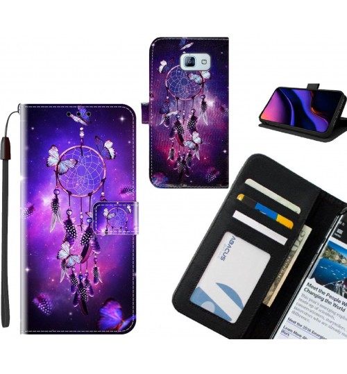 GALAXY A8 2016 case leather wallet case printed ID