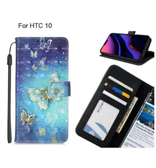 HTC 10 case leather wallet case printed ID