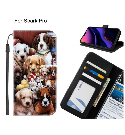 Spark Pro case leather wallet case printed ID