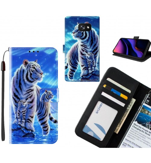 GALAXY A7 2017 case leather wallet case printed ID