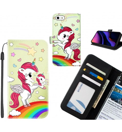 IPHONE 5 case leather wallet case printed ID