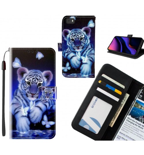 HUAWEI P8 LITE case leather wallet case printed ID