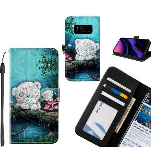 Galaxy S8 case leather wallet case printed ID