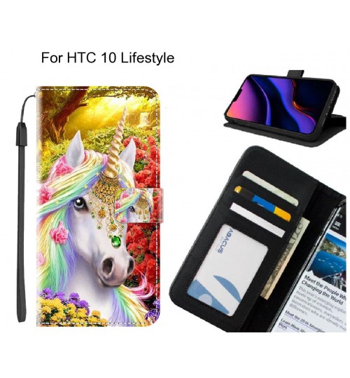 HTC 10 Lifestyle case leather wallet case printed ID