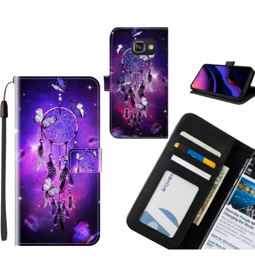Galaxy A3 2016 case leather wallet case printed ID