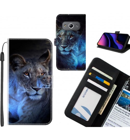 Galaxy Xcover 3 case leather wallet case printed ID