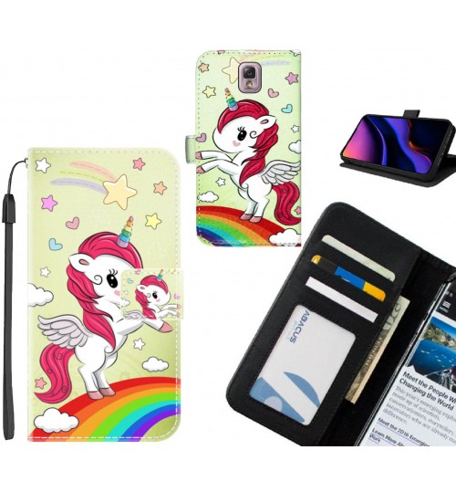 Galaxy Note 3 case leather wallet case printed ID